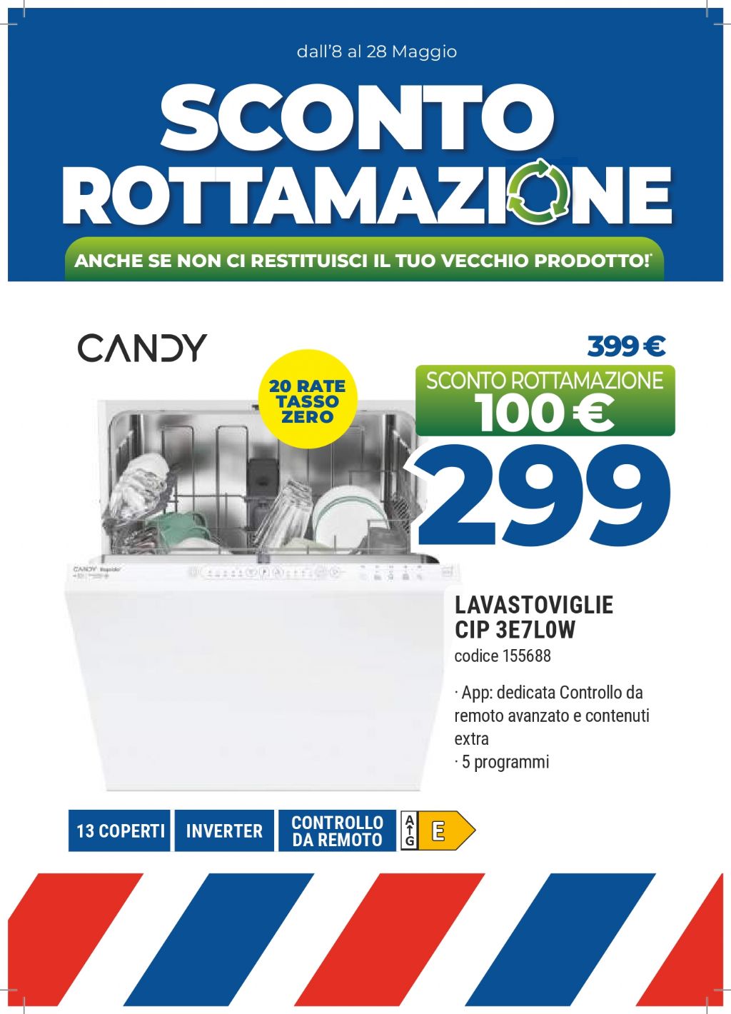 LAVASTOVIGLIE INCASSO CANDY CIP3E7L0W